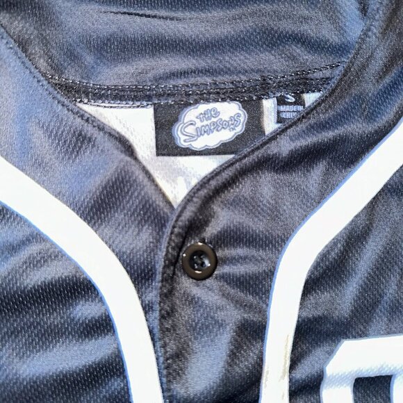 Bart Lisa Simpsons Jersey Black White 89 - Picture 7 of 12